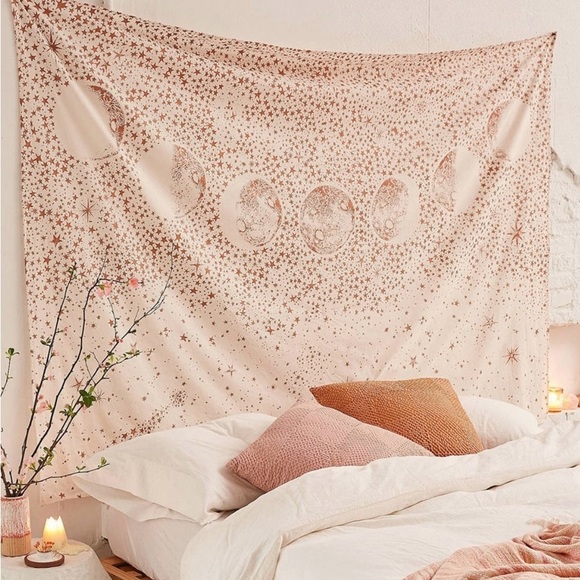 Other - 💗 Pink Moon Phases Wall Tapestry